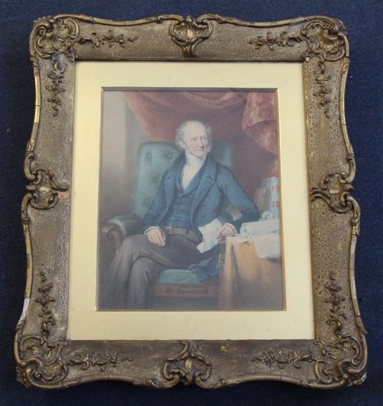 William Derby (1786-1847) Portrait of The 13th Earl of Derby 10 x 8in.
